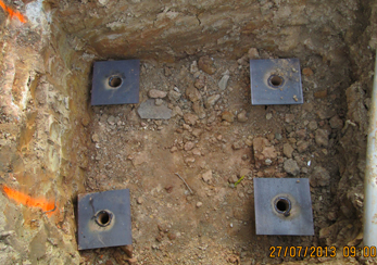 Installation of helical piers