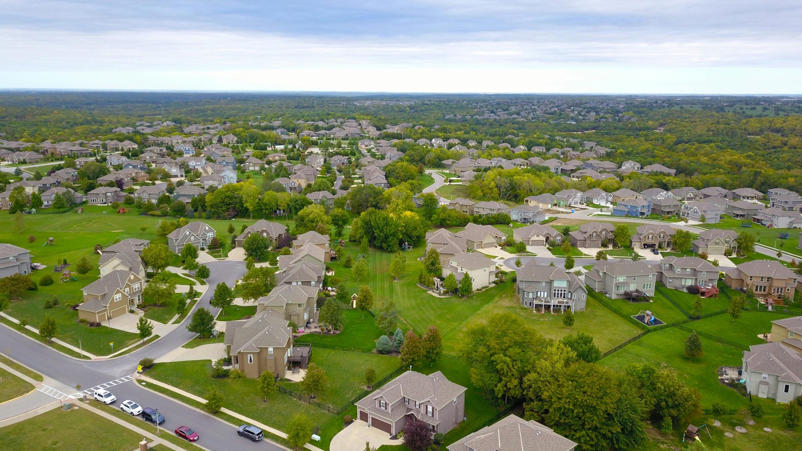 Overhead view of master planned communities - Atlantic Foundation